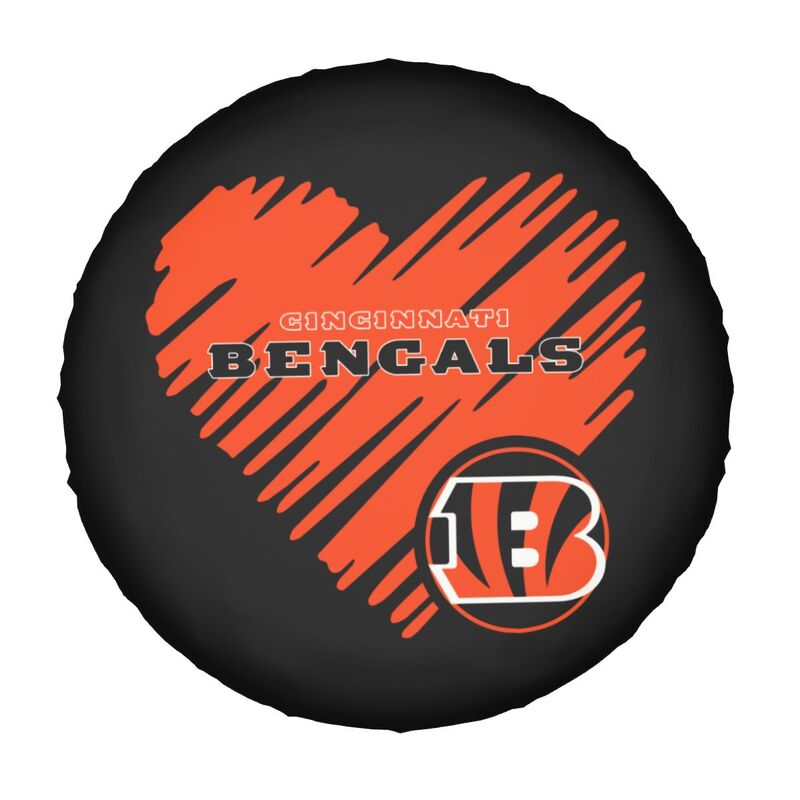 Cincinnati Bengals Printed car spare tire dust protection cover tire protection cover