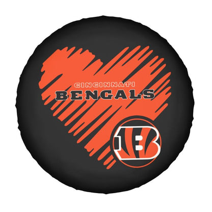 Cincinnati Bengals Printed car spare tire dust protection cover tire protection cover