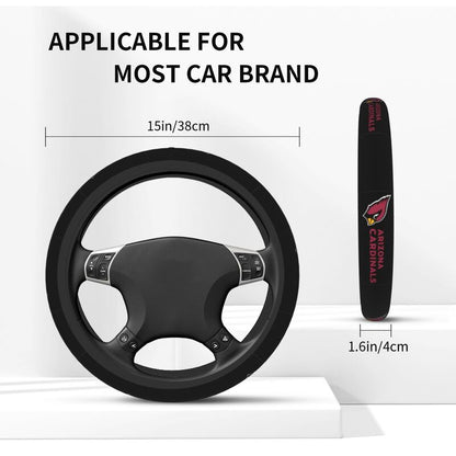 Arizona Cardinals 1 Printed breathable elastic steering wheel cover