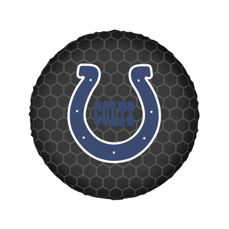 Indianapolis Colts Grid printed car tire cover dustproof and waterproof tire cover