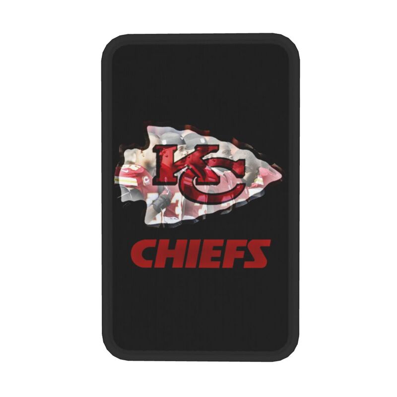 Car armrest box pad Kansas City Chiefs 3 Printed central armrest box pad protective pad
