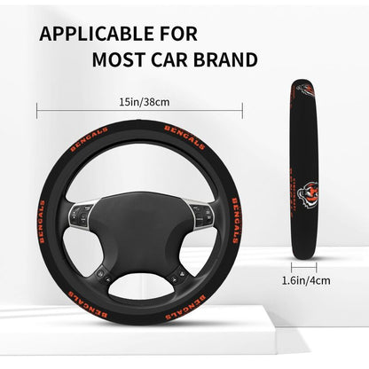 Cincinnati Bengals 1 Printed breathable elastic steering wheel cover anti slip cover