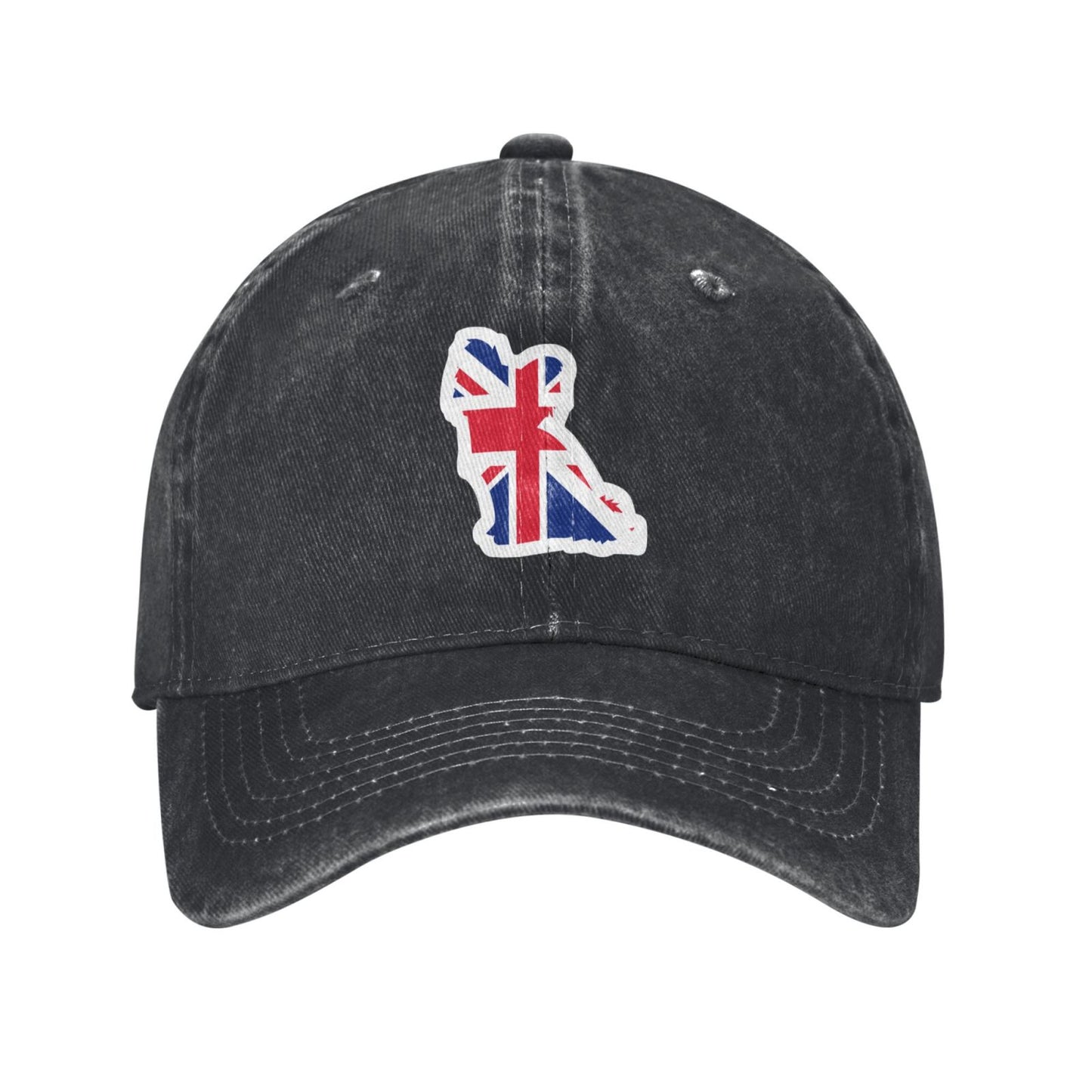 Papillon Dog Flag Of The United Kingdom Printed unisex baseball cap adjustable cap outdoor sun hats trucker hat