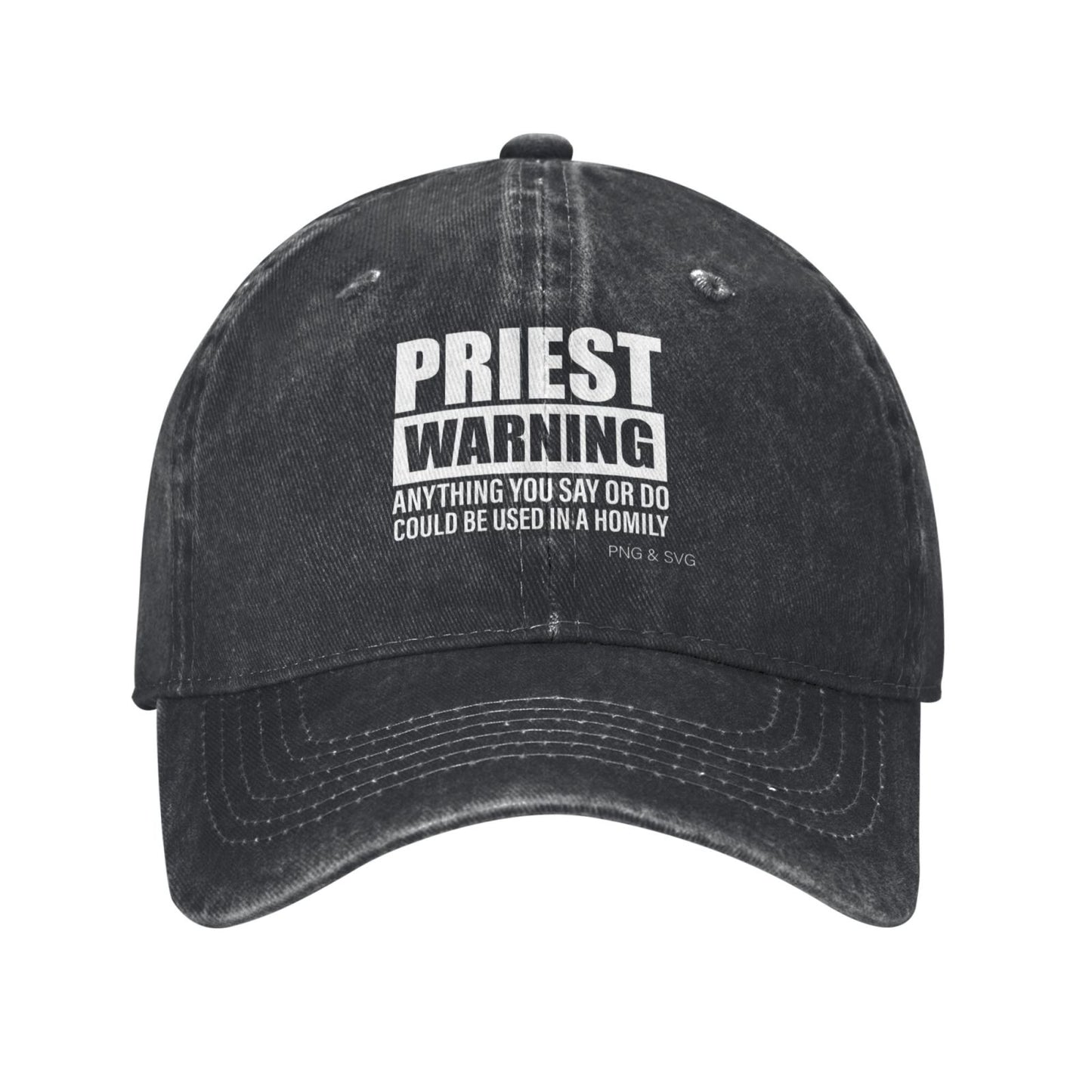 PASTOR WARNING Printed unisex baseball cap adjustable cap outdoor sun hats trucker hat