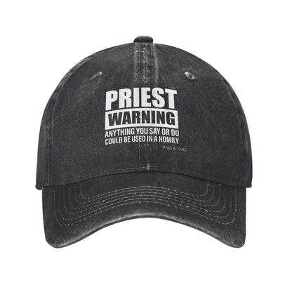 PASTOR WARNING Printed unisex baseball cap adjustable cap outdoor sun hats trucker hat