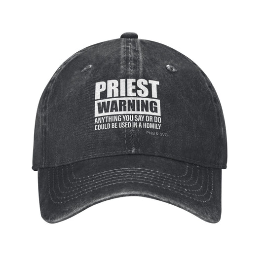 PASTOR WARNING Printed unisex baseball cap adjustable cap outdoor sun hats trucker hat