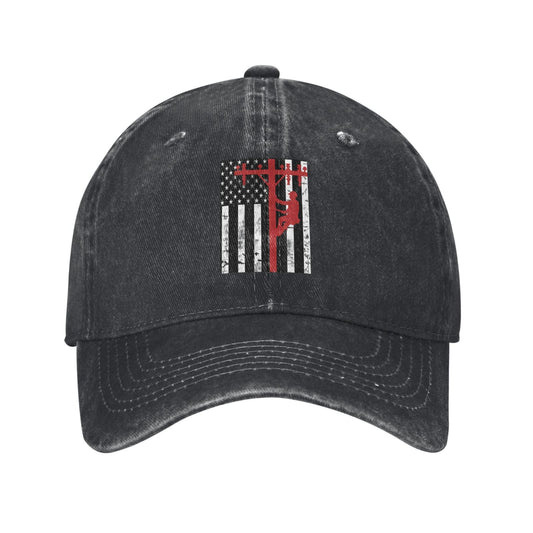 Lineman For Him Canvas Prints Printed unisex baseball cap adjustable cap outdoor sun hats trucker hat
