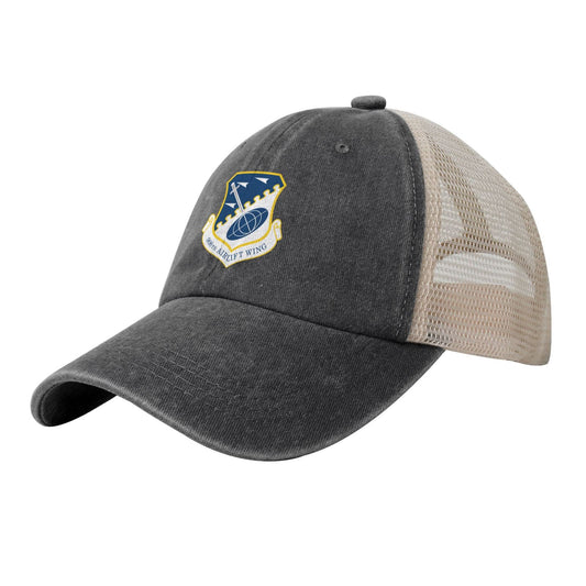 USAF-908th Airlift Wing Printed unisex baseball cap adjustable grid baseball cap veteran gift