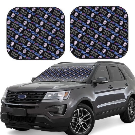 Buffalo Bills foldable Car front windshield sunshade UV resistant sunshade
