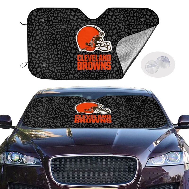 Cleveland Browns Printed Car windshield sunshades is suitable front Car windshield sunshades