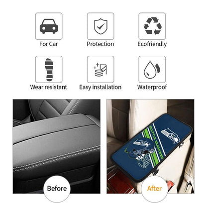 Seattle Seahawks Print armrest protective cover car armrest box cushion