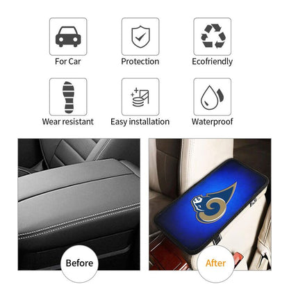 Los Angeles Rams2 Printed car armrest box pad anti-abrasion pad
