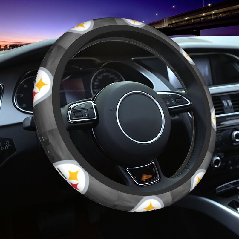 Pittsburgh Steelers 6 Printed breathable anti slip cover elastic steering wheel cover