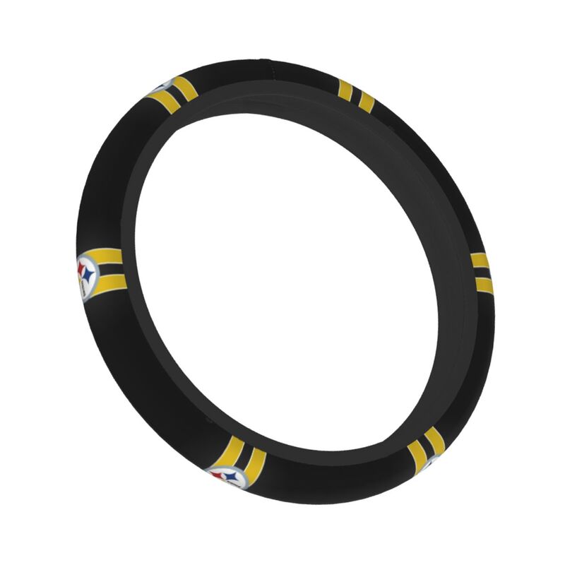 Pittsburgh Steelers Printed elastic steering wheel cover anti slip breathable