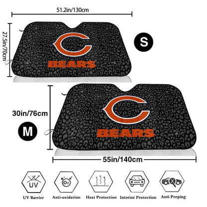 Chicago Bears Printed Car windshield sunshades is suitable front Car windshield sunshades