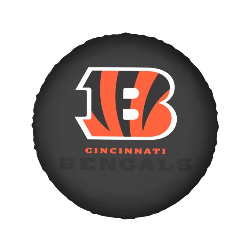 Cincinnati Bengals Car tire protection cover spare tire waterproof and dustproof cover