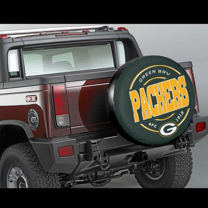 Green Bay Packers Printing car tire protection cover car spare tire dust protection cover