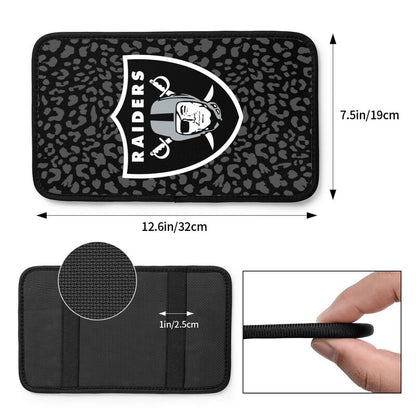Las Vegas Raiders printed Car handrail box cushion Personalized car armrest cover