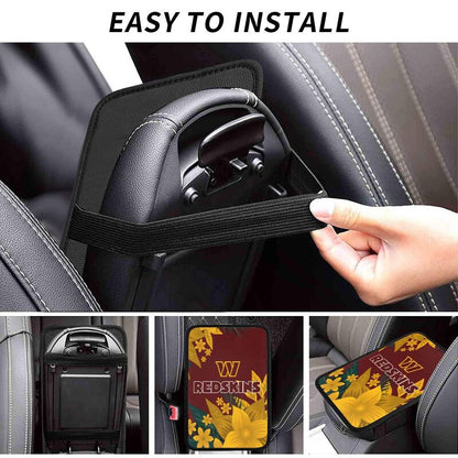 Washington Redskins Car armrest box protective cover car center console armrest pad