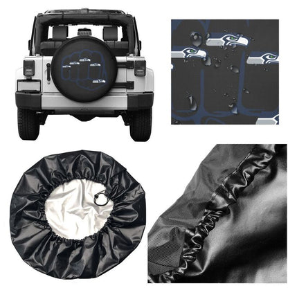 Seattle Seahawks Print tire protection cover car spare tire dust protection covers