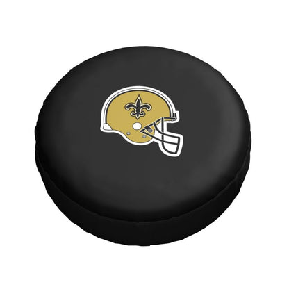 New Orleans Saints 2 Car tire protective cover waterproof and dustproof tire cover