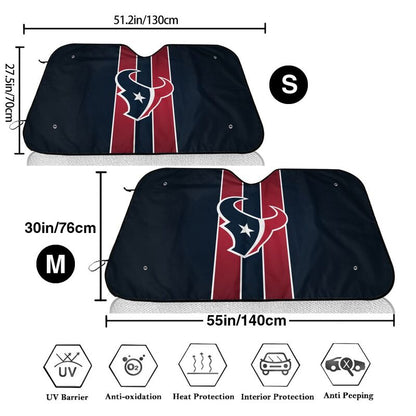Houston Texans 3 Print suitable for front Car windshield sunshades Car windshield sunshades