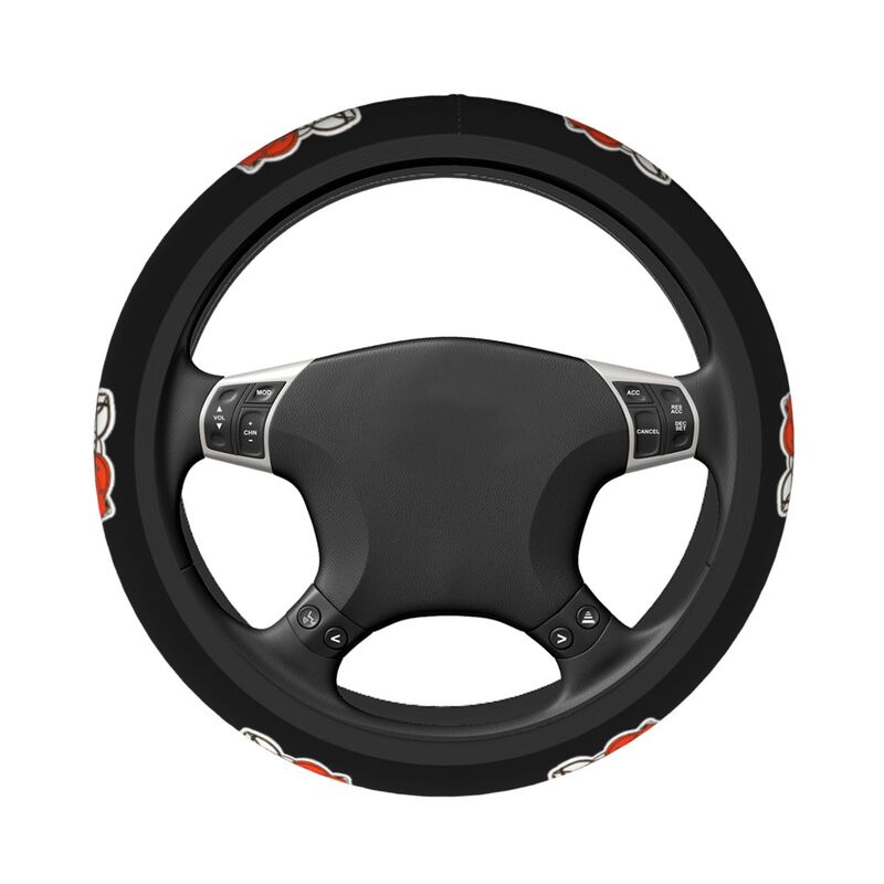 Cleveland Browns Printed car anti-skid cover elastic steering wheel cover