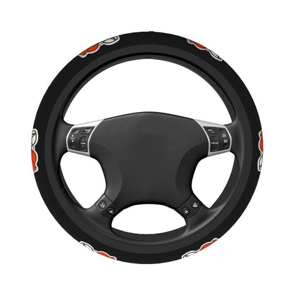 Cleveland Browns Printed car anti-skid cover elastic steering wheel cover