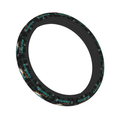 Miami Dolphins Printed elastic steering wheel cover car steering wheel protective cover