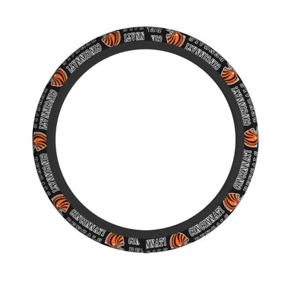 Cincinnati Bengals 2 Printed car protective cover elastic steering wheel cover