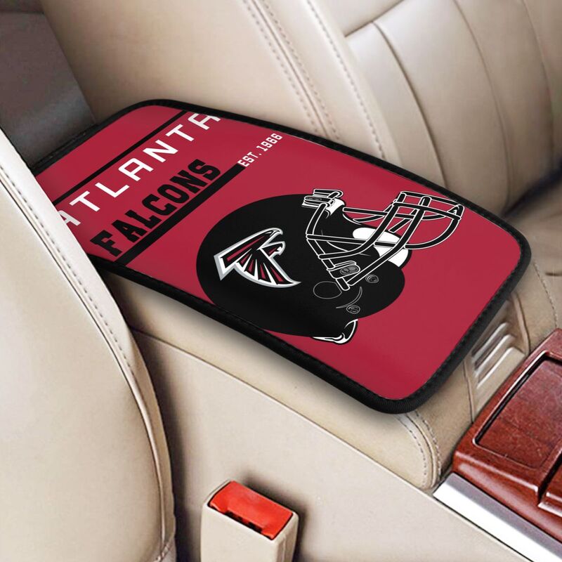 Atlanta Falcons Print car armrest box cushion armrest protective cover