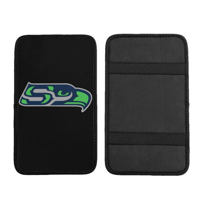 Car armrest box pad Seattle Seahawks 1 Printed center armrest box pad protective pad