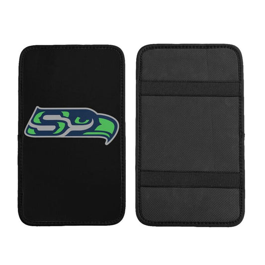 Car armrest box pad Seattle Seahawks 1 Printed center armrest box pad protective pad