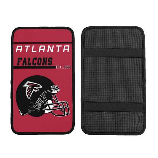 Atlanta Falcons Print car armrest box cushion armrest protective cover