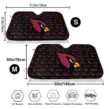 Arizona Cardinals Printed is suitable for front Car windshield sunshades Car windshield sunshades