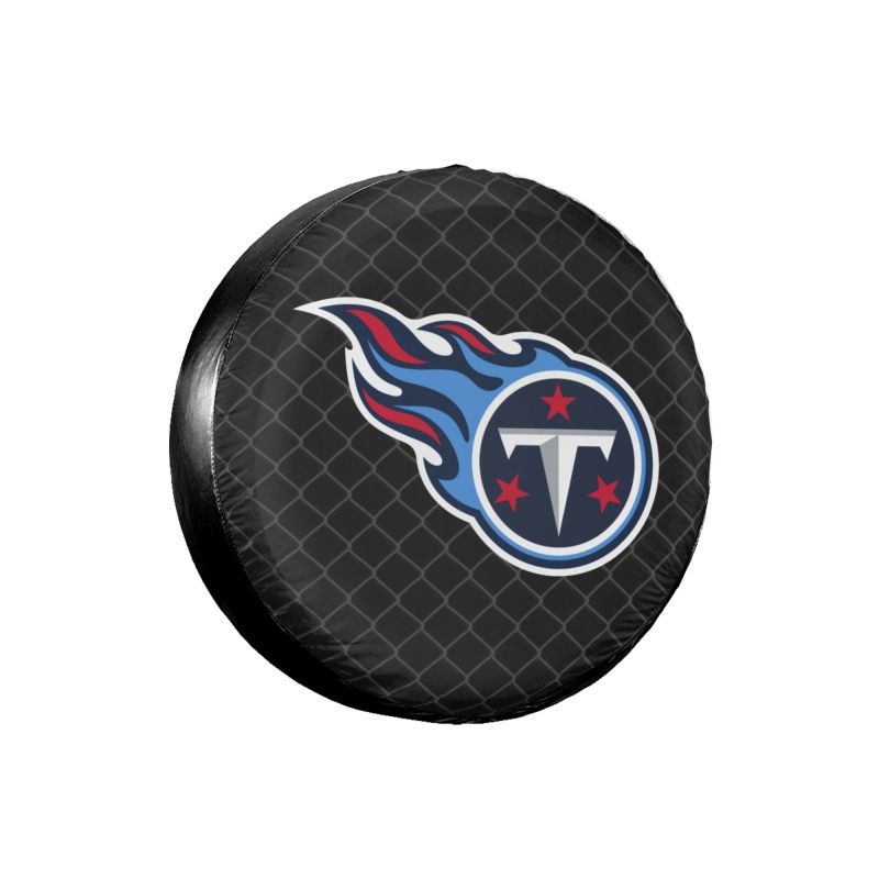 Tennessee Titans Grid background car tire waterproof dustproof protective cover