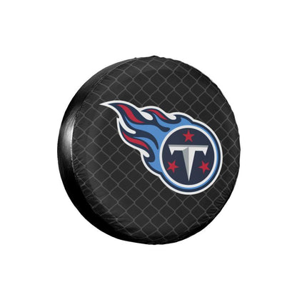 Tennessee Titans Grid background car tire waterproof dustproof protective cover