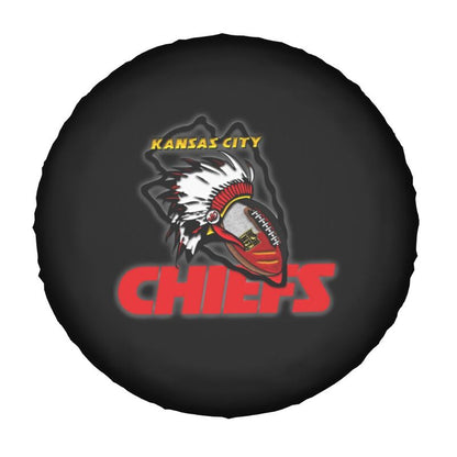 Kansas City Chiefs Printing tire protection cover car sun protection tire protection covers