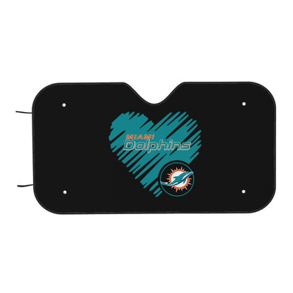 Miami Dolphins Printing is suitable car front windshield sunshades Car windshield sunshades