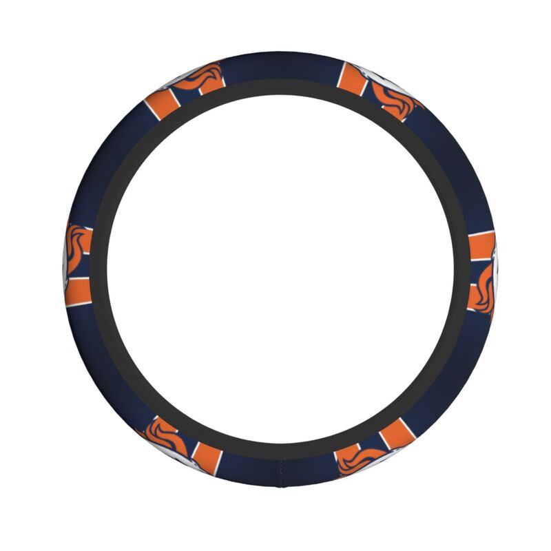 Denver Broncos 2 Printed breathable elastic steering wheel protective cover