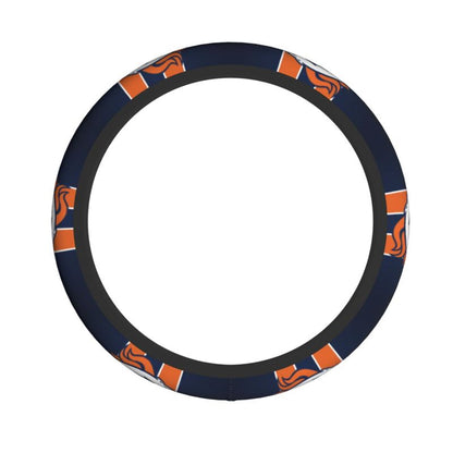 Denver Broncos 2 Printed breathable elastic steering wheel protective cover