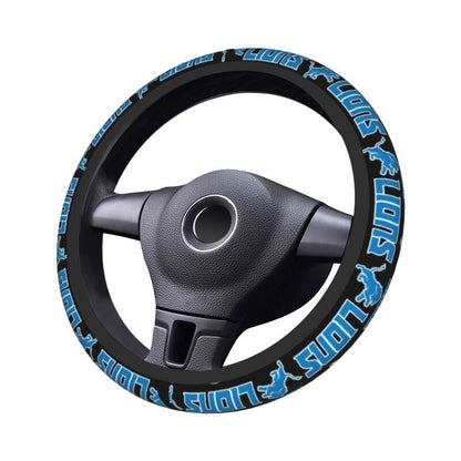 Detroit Lions Printed car protective cover elastic steering wheel cover