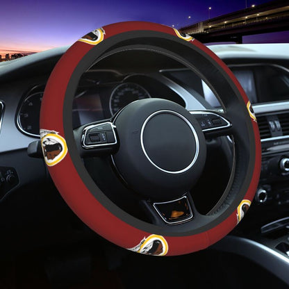 Washington Commanders 2 Printed breathable elastic steering wheel protective cover