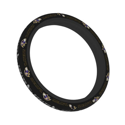Baltimore Ravens Printed car protective cover elastic steering wheel cover
