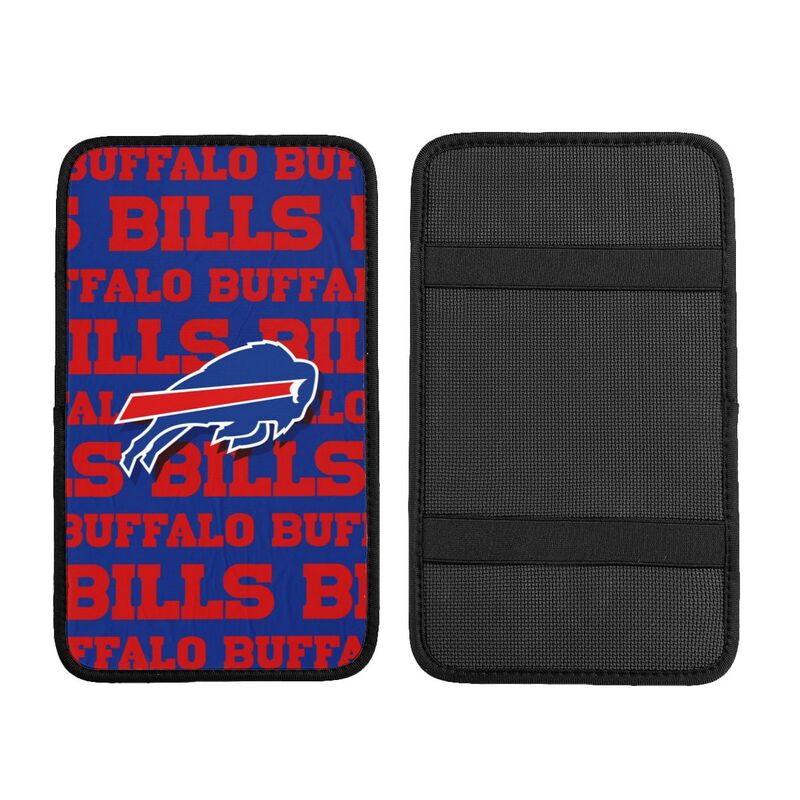 Car armrest box pad Buffalo Bills 1 Printed central armrest box pad protective pad