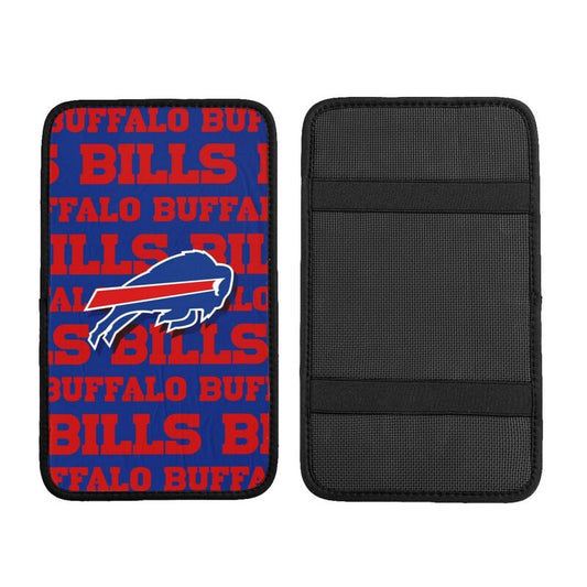 Car armrest box pad Buffalo Bills 1 Printed central armrest box pad protective pad