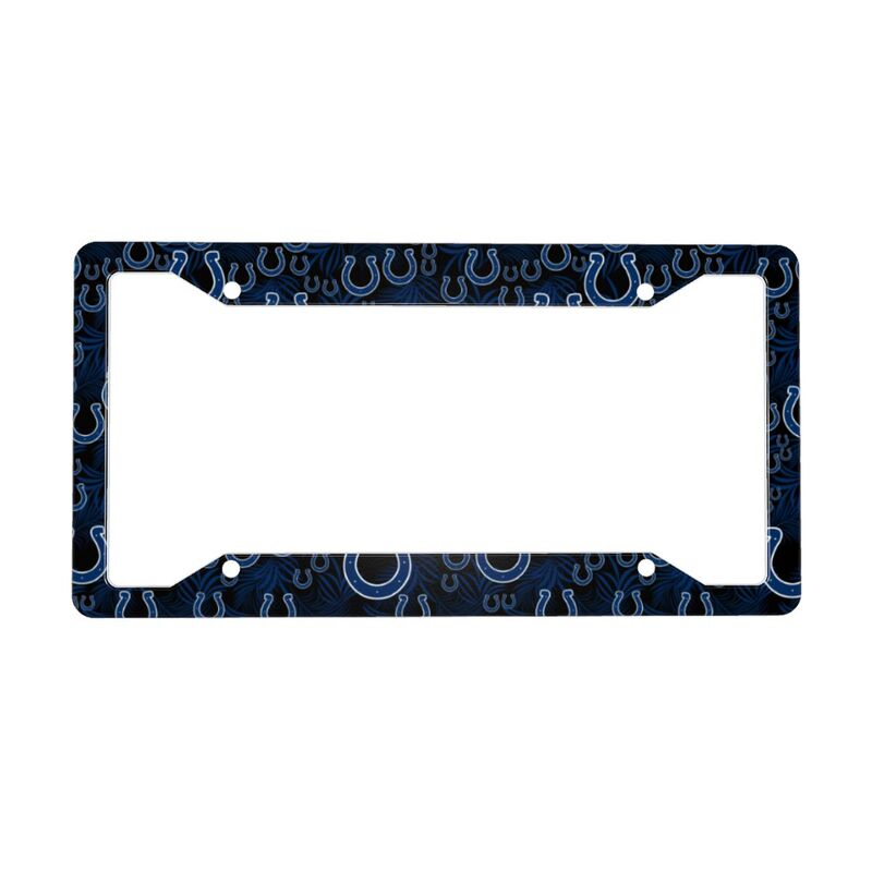 Indianapolis Colts Print Car license plate frame four hole license plate holder (one pair)