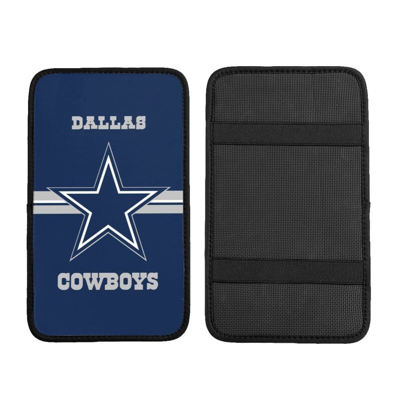 Car armrest box pad Dallas Cowboys 3 Printed center armrest box pad protective pad