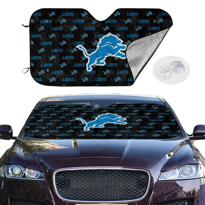 Detroit Lions Printed is suitable for front Car windshield sunshades Car windshield sunshades