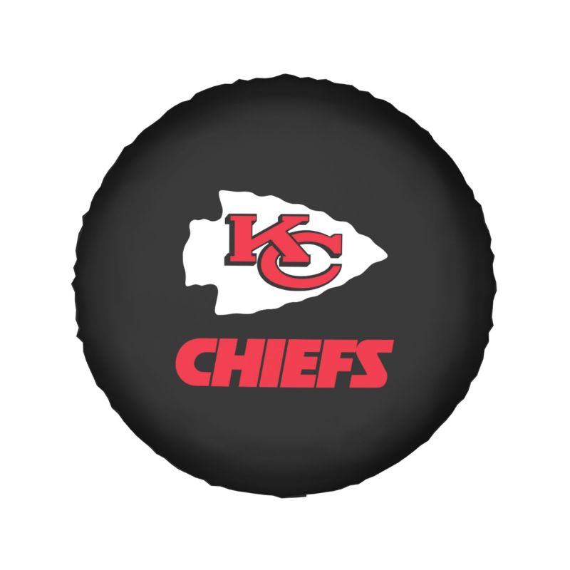 Kansas City Chiefs Car tire protective cover waterproof and dustproof tire cover